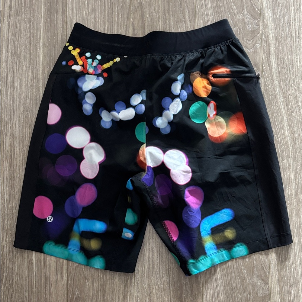 lululemon athletica Black Multicolor Athletic Shorts - Picture 2 of 4
